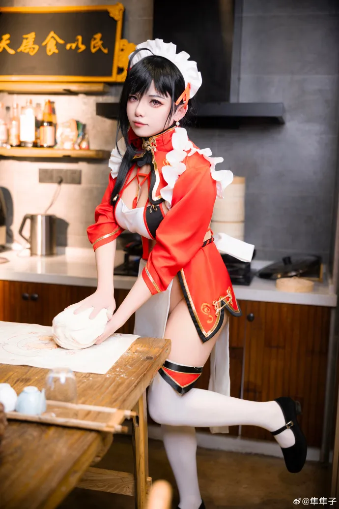 cosplay写真与摄影系列作品归档 红色制服角色造型照片