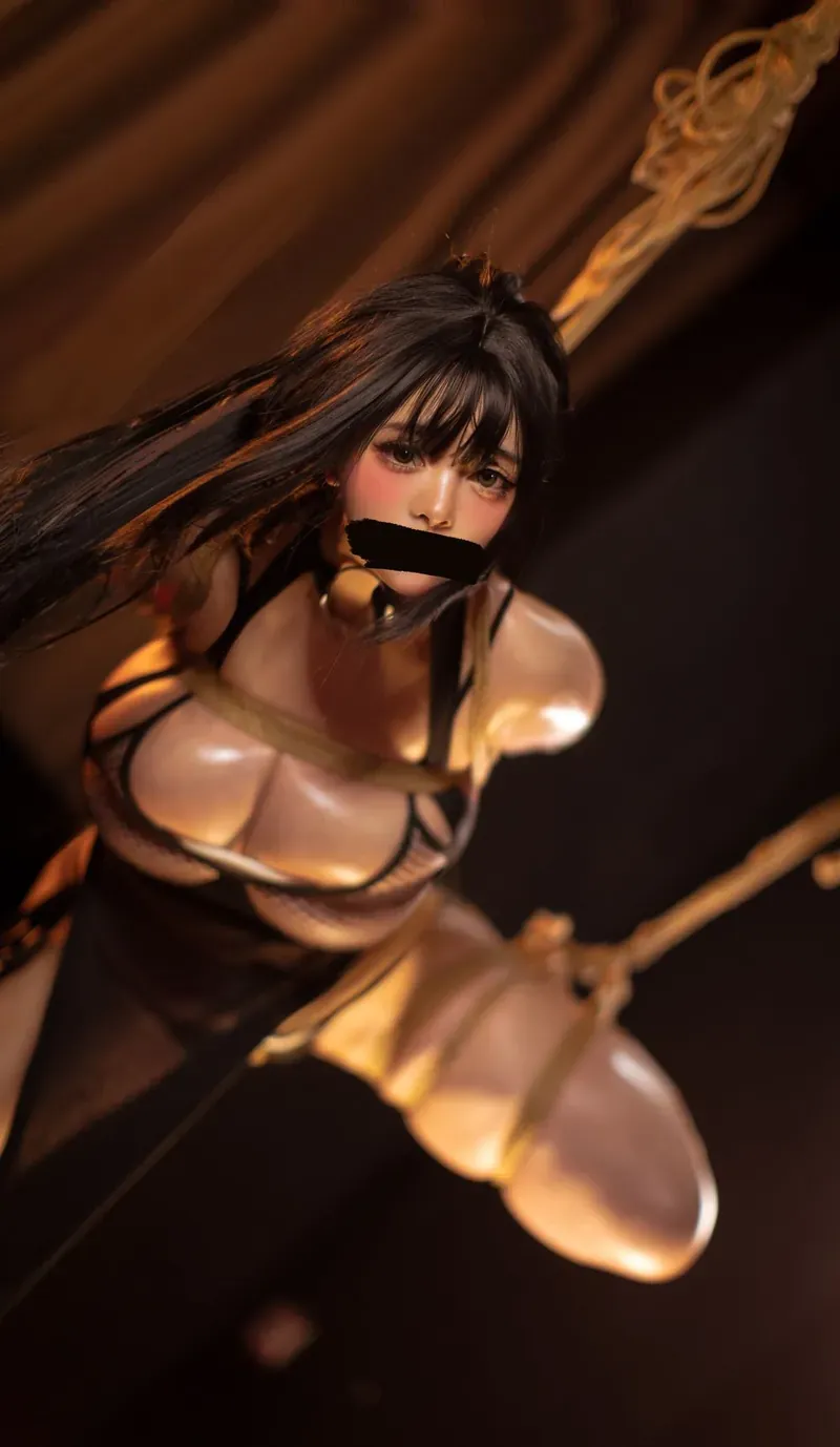 cosplay 写真视觉图集归档与作品系列整理 暗色环境黑色服装摄影照片