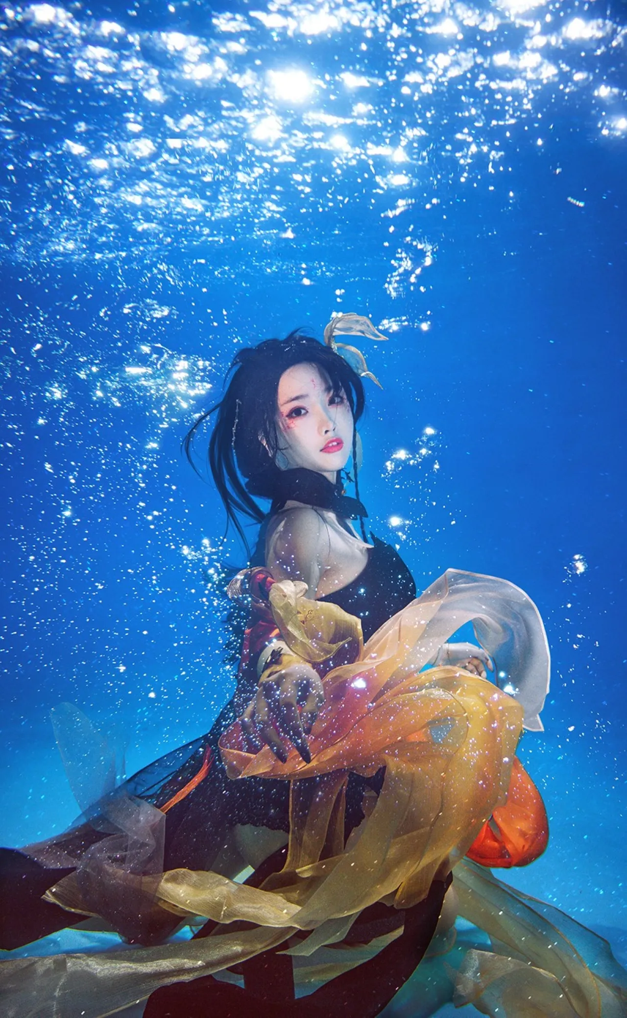 cosplay写真视觉系列归档整理 幻想角色蓝色背景cosplay图
