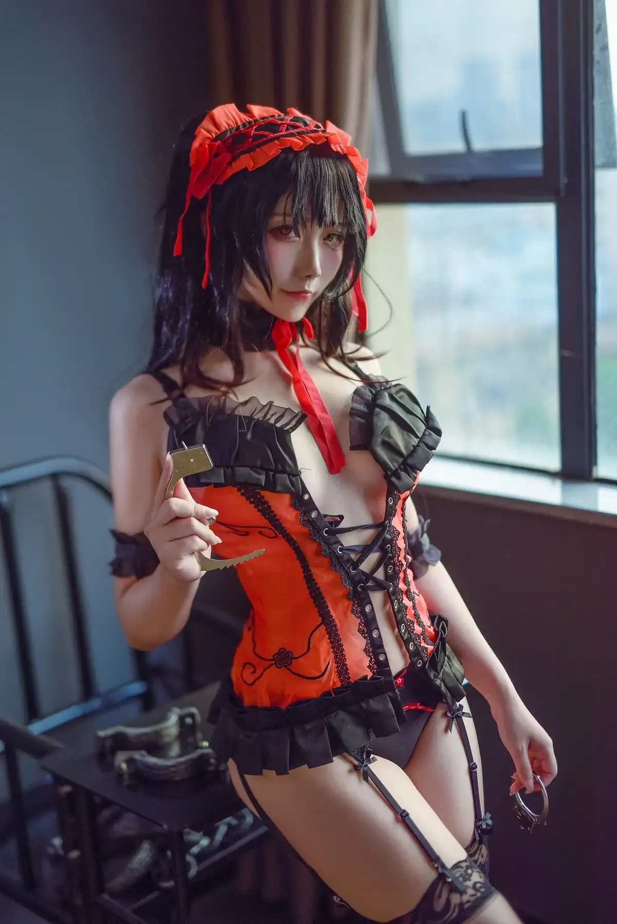 cosplay视觉系列与作品归档 红黑角色造型照片