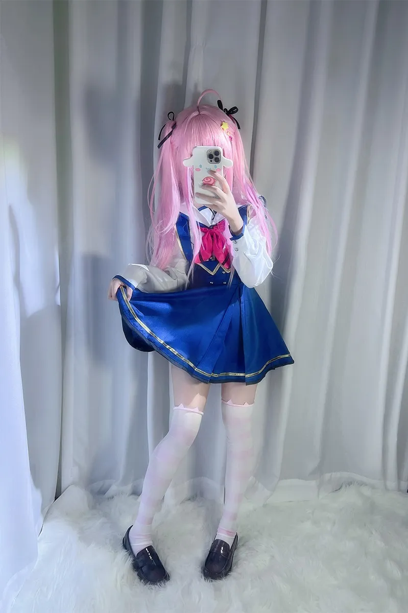 cosplay摄影系列作品归档 蓝色制服风格cosplay照片