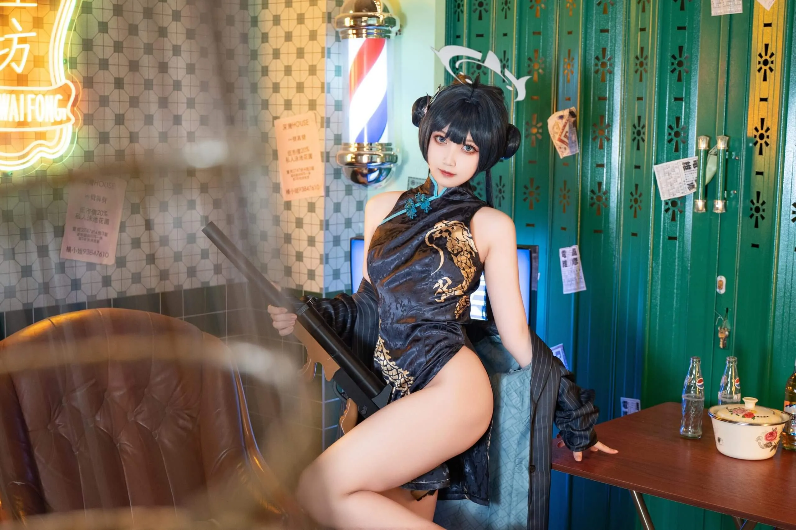 cosplay 写真视觉图集导读与摄影系列归档 黑色东方服饰角色写真场景照片